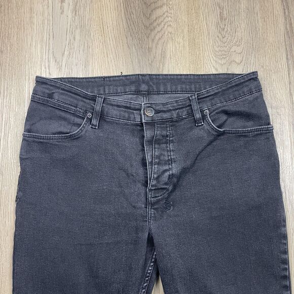 Ksubi Jeans Mens 34 Black Skinny Slim Fit Stretch Denim 5 Pocket Zip Fly Cross - Picture 2 of 12